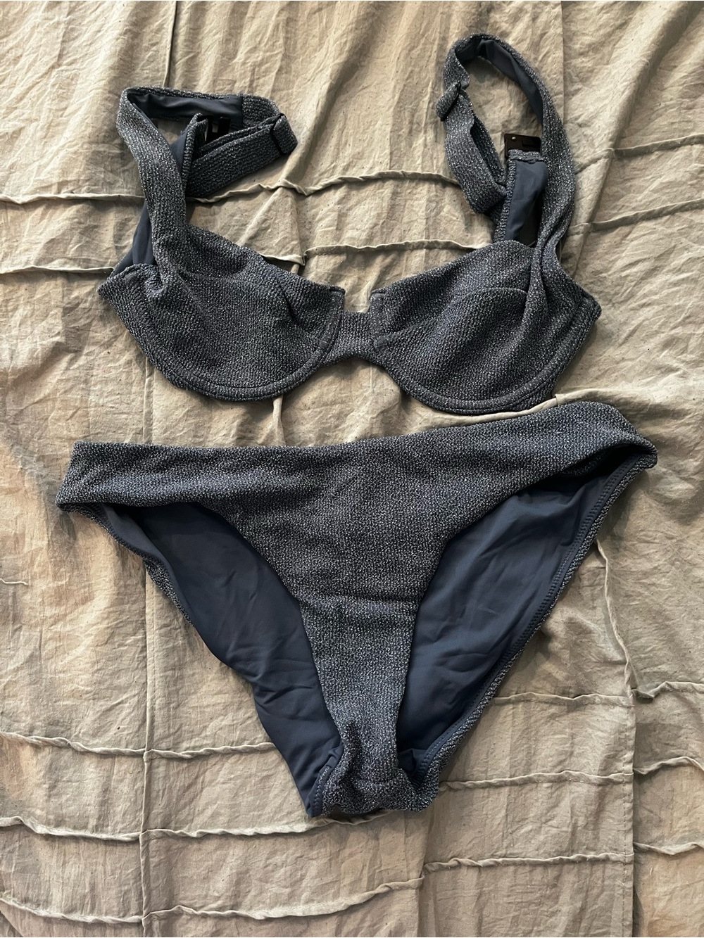 Vetchy silver Two-Piece Bikini Set